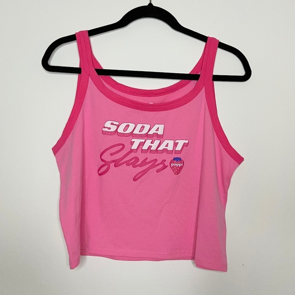 NWT Poppi Sleep Slay Graphic Pajama Tank Top - Pink Size XL - Picture 1 of 7